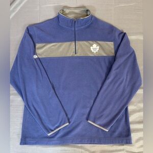 Toronto Maple Leafs NHL Fleece Quarter Zip – Men’s L — Majestic